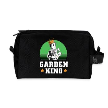 Kompost Würmer Geschenk - Recycelte Kulturtasche - Schwarz - Vorne
