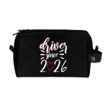 Driving License 2026 Driving Test Driving License Test - Recycled Toiletry Zip Bag - black - Front