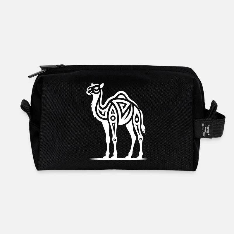 Just a White Camel #2 | N-imal_Wears - Recycelte Kulturtasche - Schwarz