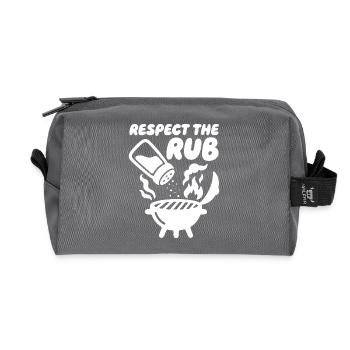 Respect the Rub BBQ Grill - Recycelte Kulturtasche - Anthrazit - Vorne