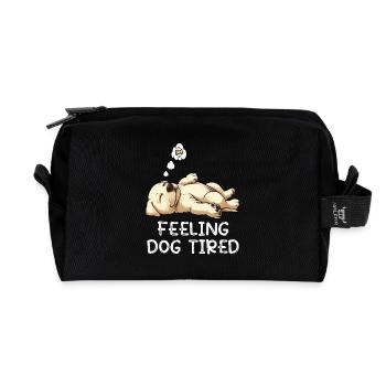 Feeling Dog Tired Labrador Labradorbesitzer Labbi - Recycelte Kulturtasche - Schwarz - Vorne