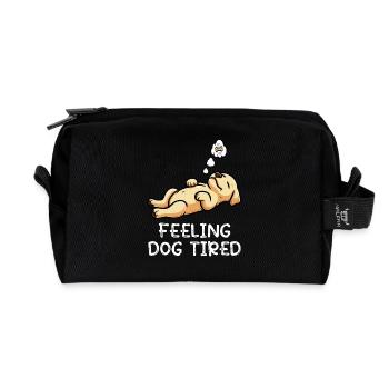 Feeling Dog Tired Labrador Labradorbesitzer Labbi - Recycelte Kulturtasche - Schwarz - Vorne