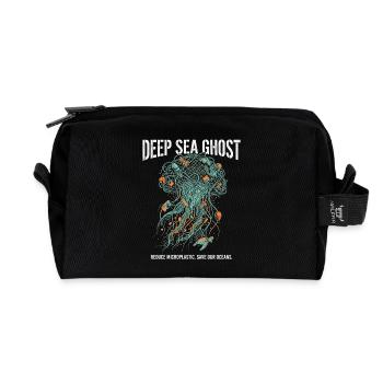 Deep Sea Plastic - Recycelte Kulturtasche - Schwarz - Vorne