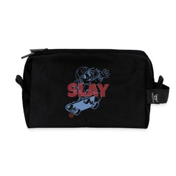 Slay Skateboard  - Recycelte Kulturtasche - Schwarz - Vorne