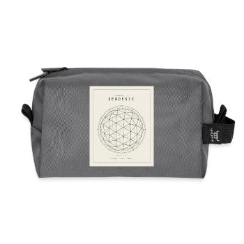 Geodesische Sphäre Geometrie Muster - Recycelte Kulturtasche - Anthrazit - Vorne
