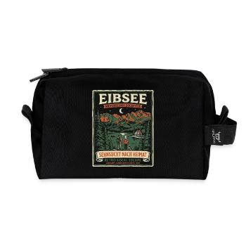 Eibsee Heimat - Recycelte Kulturtasche - Schwarz - Vorne