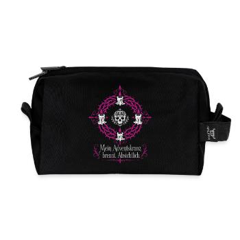 Adventskranz brennt absichtlich — Gothmas - Recycelte Kulturtasche - Schwarz - Vorne