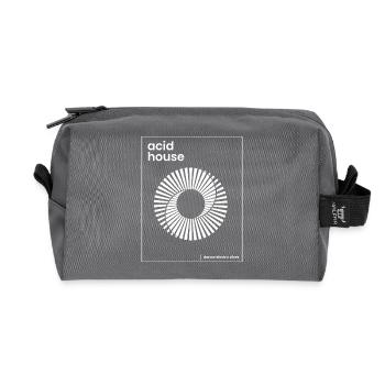 acid house music poster - Recycled Toiletry Zip Bag - anthracite - Front
