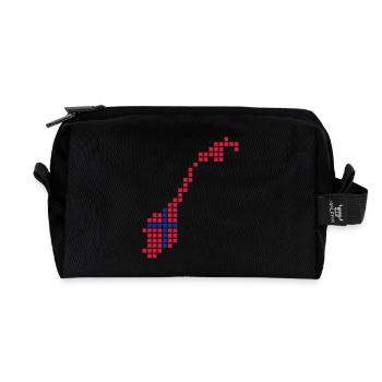 Norwegen - Recycelte Kulturtasche - Schwarz - Vorne