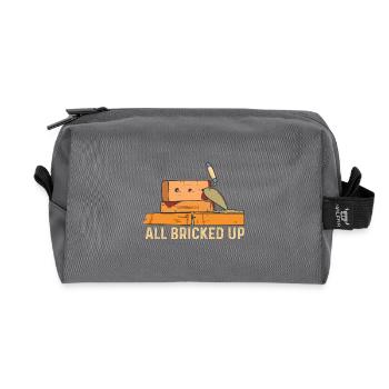 All Bricked Up - Maurer Design - Recycelte Kulturtasche - Anthrazit - Vorne