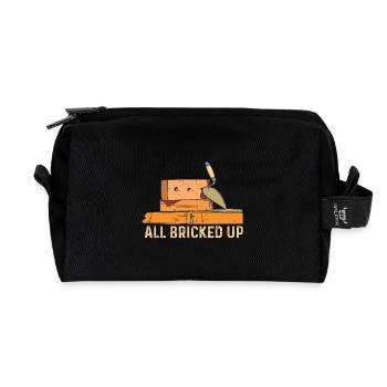 Tout en maçon - Maurer Design - Trousse de toilette en tissu recyclé - noir - Devant