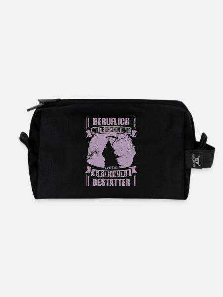 Bestatter lustig Beruflich wollte ich schon immer - Recycelte Kulturtasche - Schwarz