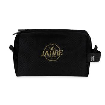 Es dauerte 66 Jahre um so gut auszusehen - Recycelte Kulturtasche - Schwarz - Vorne