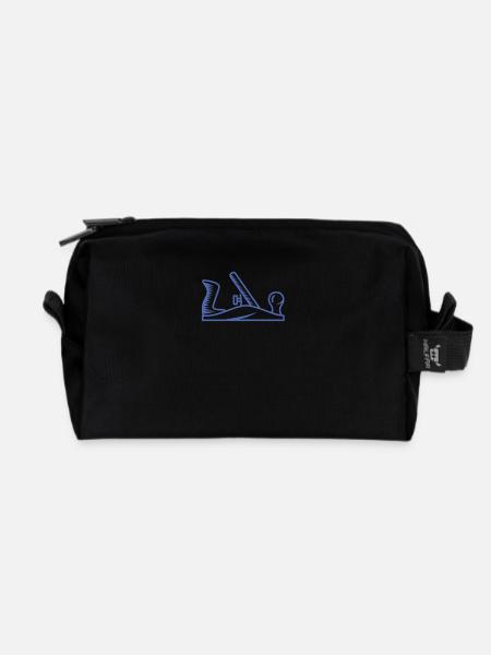 Hobel Design Schreiner Tischler - Recycelte Kulturtasche - Schwarz