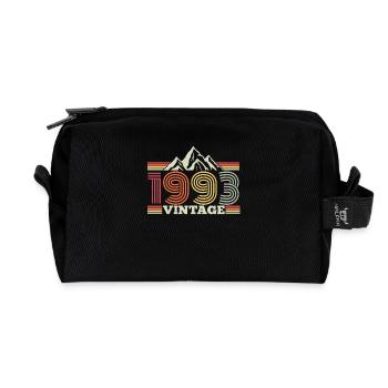 Berge Wandern 1993 Geburtstag Vintage Sprüche - Recycelte Kulturtasche - Schwarz - Vorne