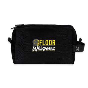 Floor Whisperer for Floor Installers - Recycled Toiletry Zip Bag - black - Front