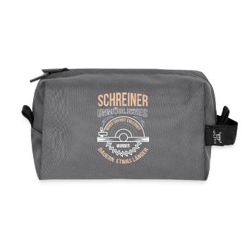 Menuisier Impossible sera fait immédiatement - Trousse de toilette en tissu recyclé - anthracite - Devant