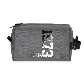 53RD BIRTHDAY LIMITED EDITION 1973 - Recycled Toiletry Zip Bag - anthracite - Front