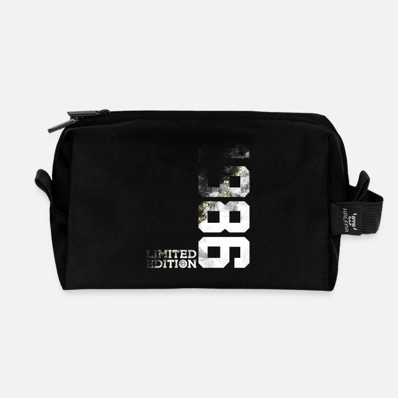40. GEBURTSTAG LIMITED EDITION 1986 - Recycelte Kulturtasche - Schwarz