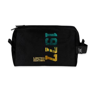 49. GEBURTSTAG LIMITED EDITION 1977 - Recycelte Kulturtasche - Schwarz - Vorne