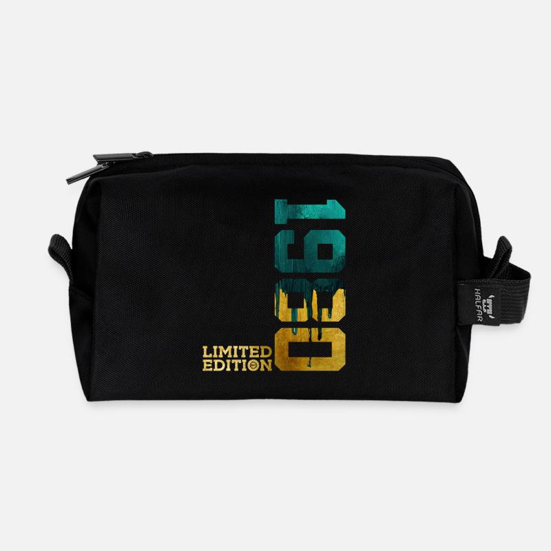 46. GEBURTSTAG LIMITED EDITION 1980 - Recycelte Kulturtasche - Schwarz