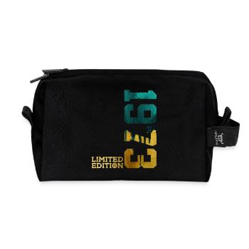 53RD BIRTHDAY LIMITED EDITION 1973 - Recycled Toiletry Zip Bag - black - Front