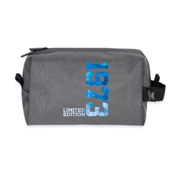 53RD BIRTHDAY LIMITED EDITION 1973 - Recycled Toiletry Zip Bag - anthracite - Front