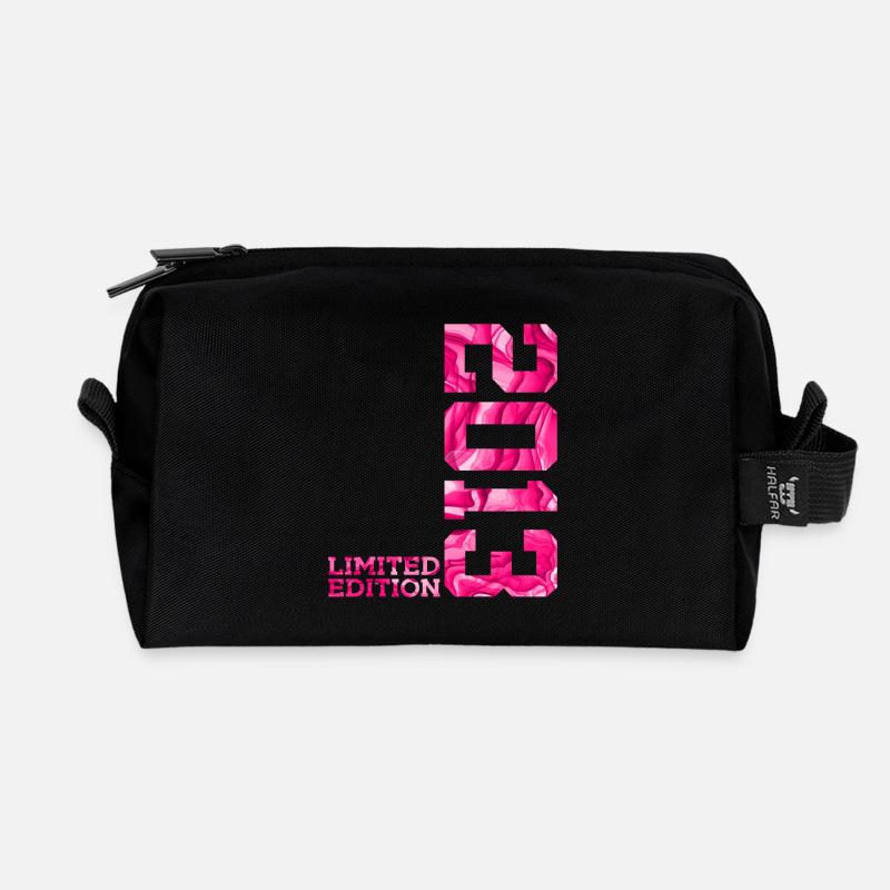 13. GEBURTSTAG PINK LIMITED EDITION 2013 - Recycelte Kulturtasche - Schwarz
