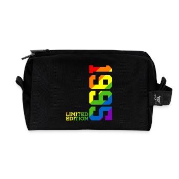 LGBTQ 1995 REGENBOGEN QUEER 30. GEBURTSTAG PRIDE - Recycelte Kulturtasche - Schwarz - Vorne