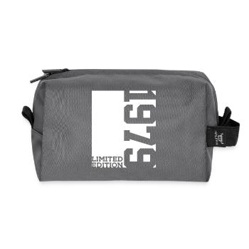 47TH BIRTHDAY LIMITED EDITION 1979 - Recycled Toiletry Zip Bag - anthracite - Front