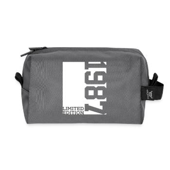 39. GEBURTSTAG LIMITED EDITION 1987 - Recycelte Kulturtasche - Anthrazit - Vorne