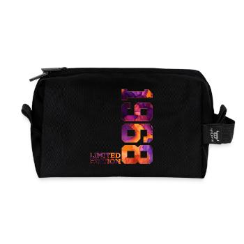 58. GEBURTSTAG 58 JAHRE LIMITED EDITION 1968 - Recycelte Kulturtasche - Schwarz - Vorne