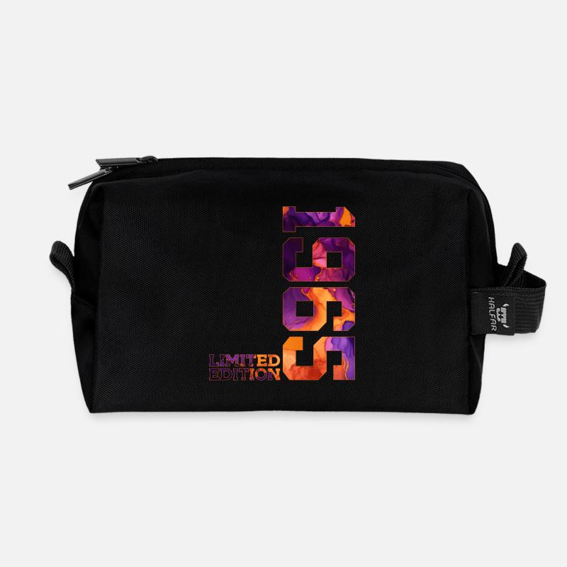 61. GEBURTSTAG 61 JAHRE LIMITED EDITION 1965 - Recycelte Kulturtasche - Schwarz