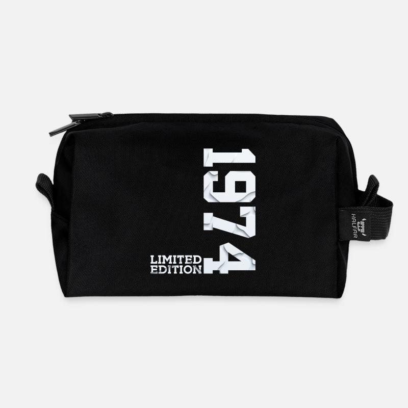 52. GEBURTSTAG LIMITED EDITION 1974 - Recycelte Kulturtasche - Schwarz