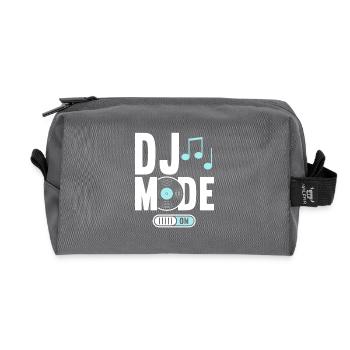 DJ Mode On Discjockey Humor - Recycled Toiletry Zip Bag - anthracite - Front