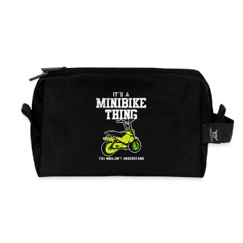 Minibike-Liebhaber: It's A Minibike Thing - Recycelte Kulturtasche - Schwarz - Vorne