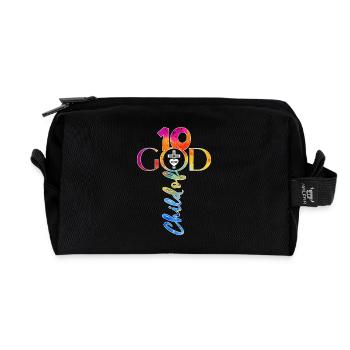 CHURCH CHRISTIANS 10 YEARS OF JESUS 10TH BIRTHDAY - Recycled Toiletry Zip Bag - black - Front