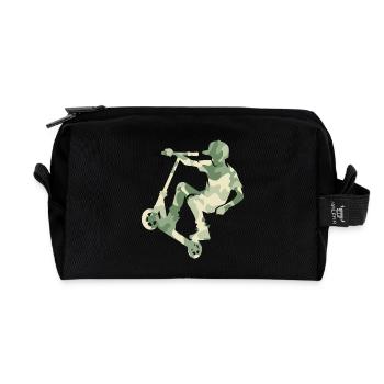 Camouflage Rider Trottinette Adolescent - Trousse de toilette en tissu recyclé - noir - Devant