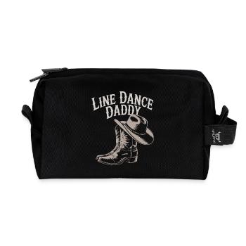 Danse en ligne Papa Mon papa danse Danse en ligne - Trousse de toilette en tissu recyclé - noir - Devant