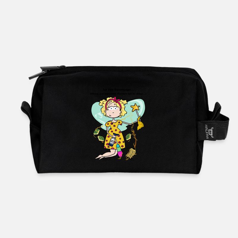 Fée Leménage - Trousse de toilette en tissu recyclé - noir
