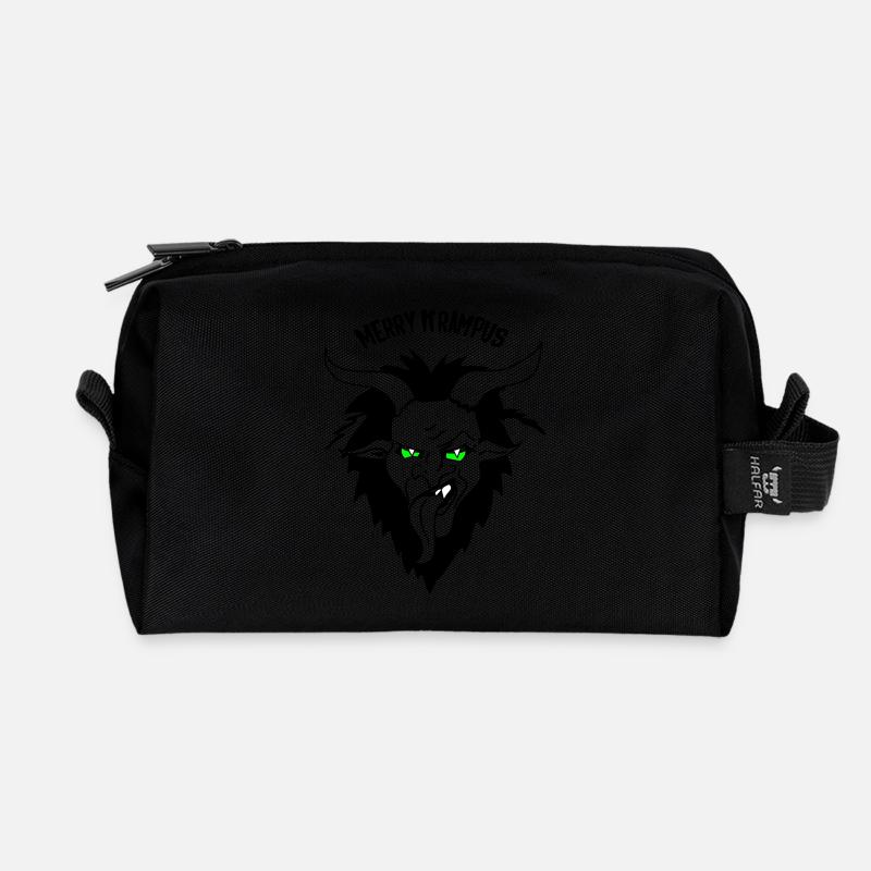 Merry Krampus - Recycelte Kulturtasche - Schwarz