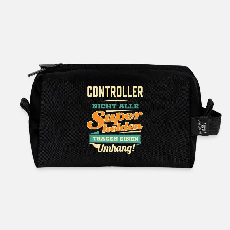 Superhelden Umhang - Controller - RAHMENLOS Beruf - Recycelte Kulturtasche - Schwarz