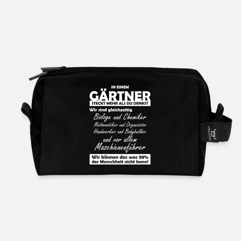 Gärtner - Recycelte Kulturtasche - Schwarz