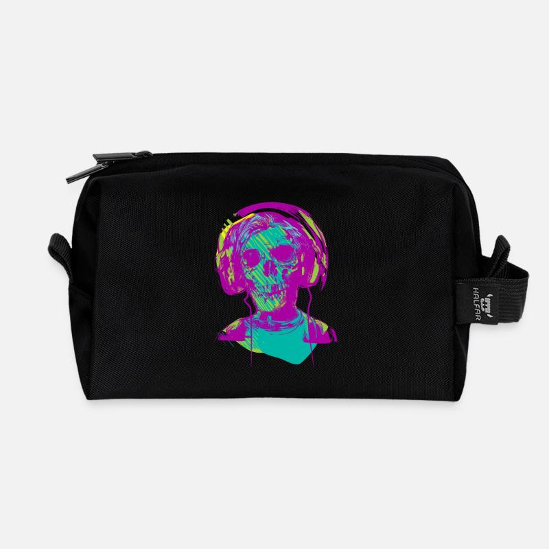 Zombie Music - Recycled Toiletry Zip Bag - black