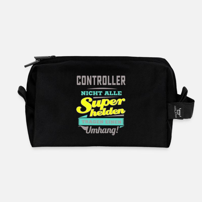 NEON Design für Superhelden - Controller - - Recycelte Kulturtasche - Schwarz