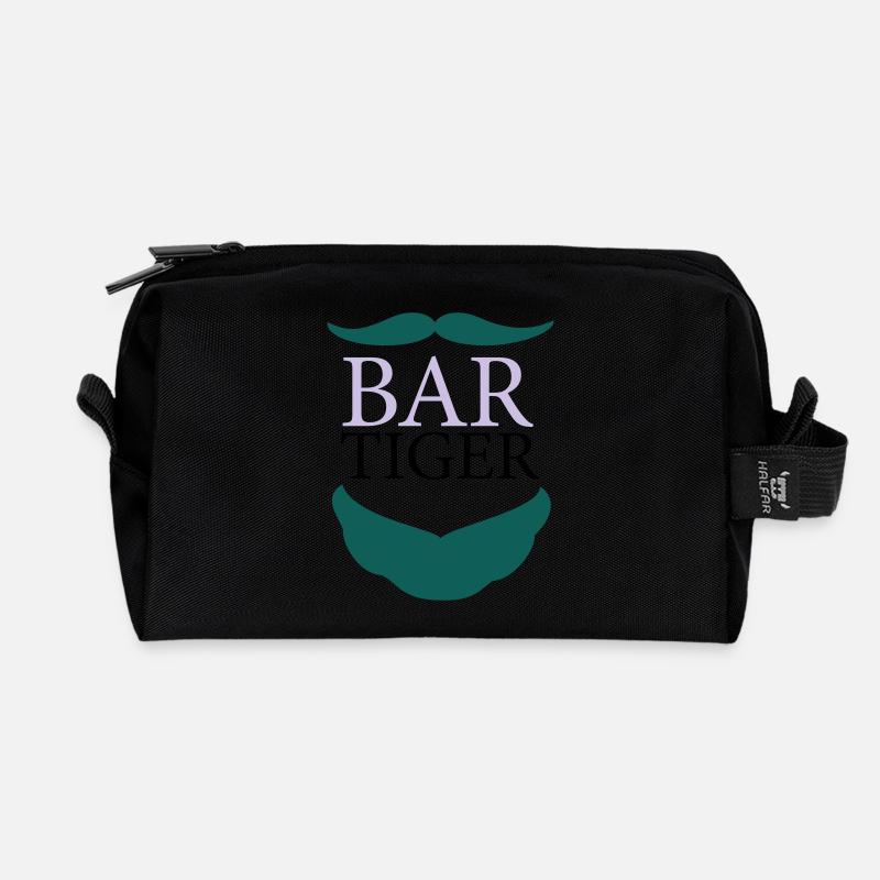 bar-tiger - BARTiger - Recycelte Kulturtasche - Schwarz
