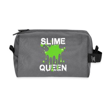 Slime Queen - Recycled Toiletry Zip Bag - anthracite - Front
