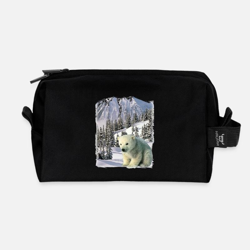 ours - Trousse de toilette en tissu recyclé - noir