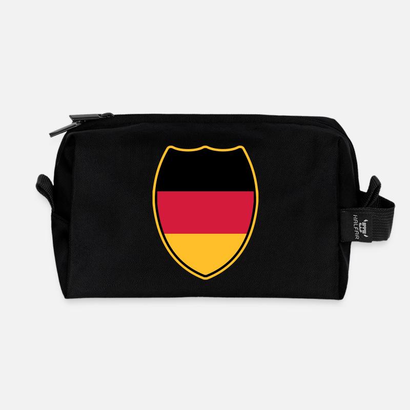 Wappen_von_Deutschland-3c - Recycelte Kulturtasche - Schwarz