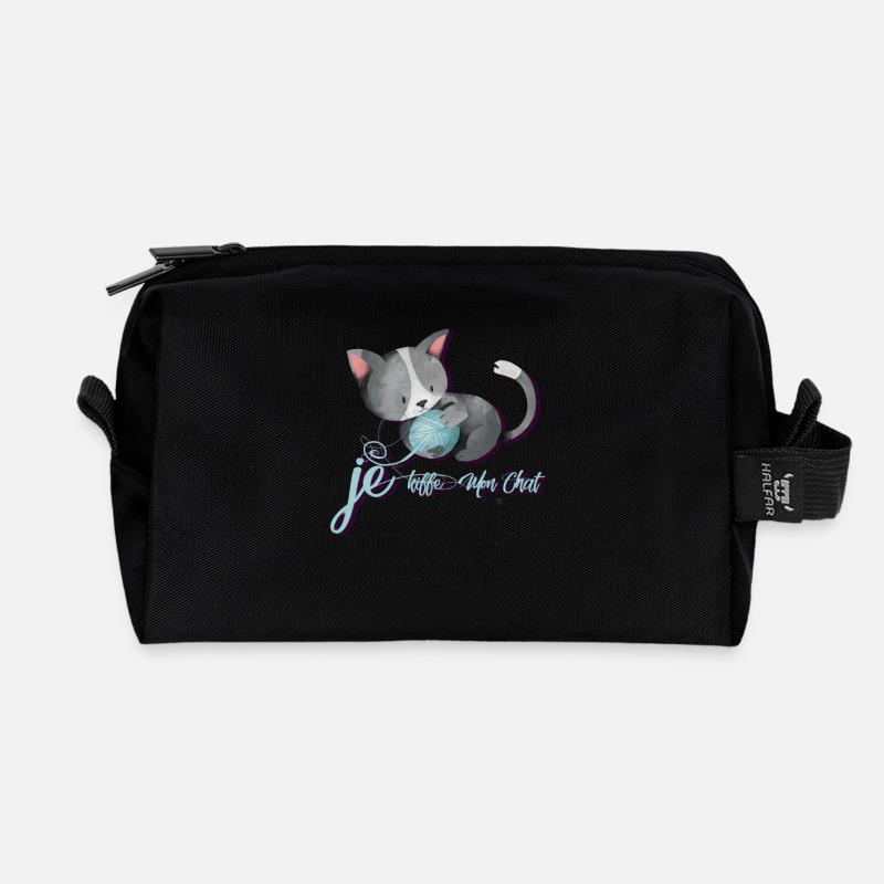 Freund Chat - Recycelte Kulturtasche - Schwarz